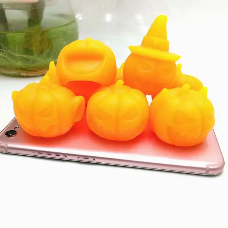 Halloween Soft Pumpkin Balls, Squishy Knead Dough, Mini Decompression Toys, Creative Sweet Hand Kneading Gift