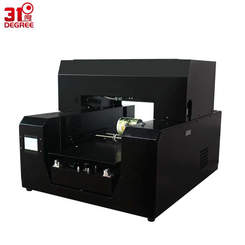  A3 UV With Cylinder Color Inkjet Printer Flatbed Printing Machine 3d Emboss Phone Case Metal/Wooden