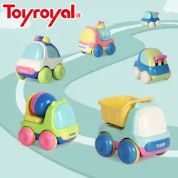 Toyroyal Детские инерционные питание игрушечные машинки автомобиля Push and Go малышей Мини трения пластик игрушечные лошадки подарок для детей