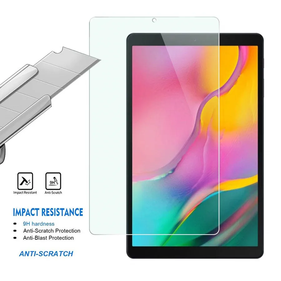 2-Pack Samsung Tab A 10.1 SM-T515//T510 Tempered Glass Screen Protector NO-Bubble