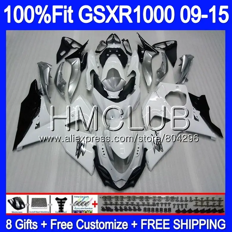 

Fairing For SUZUKI GSX-R1000 GSXR 1000 09 10 11 12 13 15 36HM.15 GSX R1000 K9 GSXR1000 2009 2010 2011 2012 2014 2015 New White