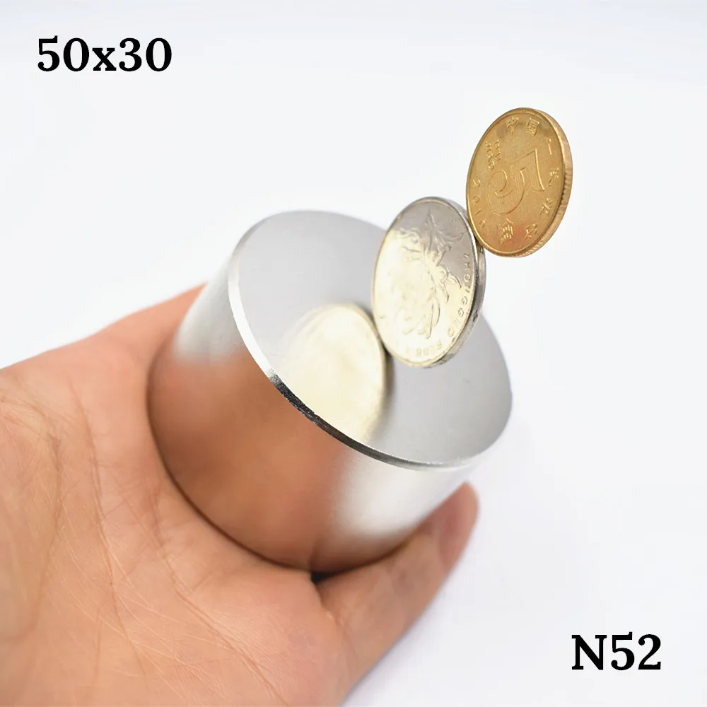 

N52 strongest Magnet 50x30mm round Neodymium magnet powerful magnetic Rare Earth permanent super powerful permanent mag