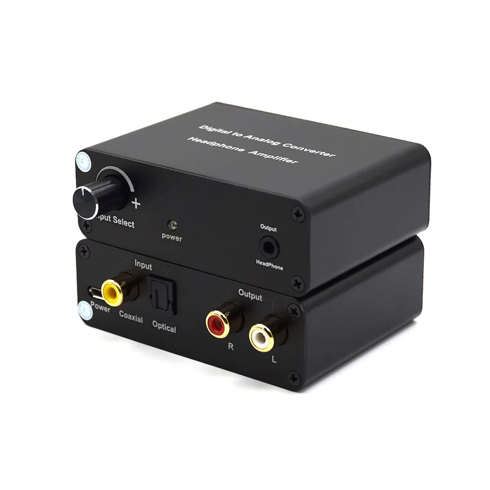 

Digital to Analog Audio converter Amplifier Portable Headphone, SPDIF Optical or Coaxial digital PCM audio input to analog stere