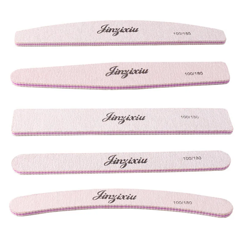 

nail file 100/180 1PCS TWO-sided Polishing Nail File Creative Tool Printing Nail File Sanding Professional Nail File Drop