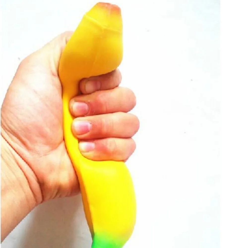 

2pcs Cute Jumbo Banana Squishy Slow Rising Simulate Phone Straps Pendant Squeeze Stress Stretch Bread