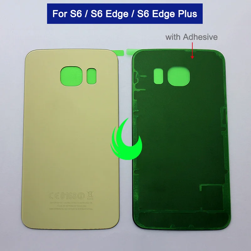 Новая задняя крышка аккумулятора Стеклянная Дверь для Samsung Galaxy S6 edge Plus G920F G925F G928F
