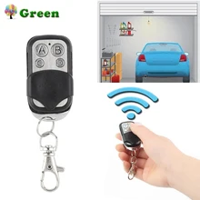 433 MHz RF Remote Control Copy 4 Channel Cloning Duplicator Key Fob A Distance Learning Electric Garage Door Controller electric control lock remote control system press on release off time delay 3 12s garage entrance door remote controller 315 433