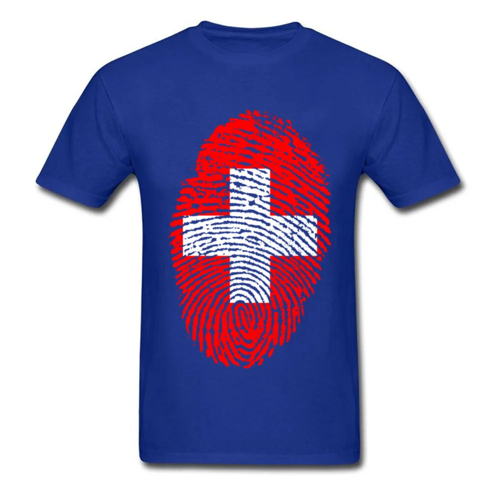Switzerland Flag Fingerprint_blue