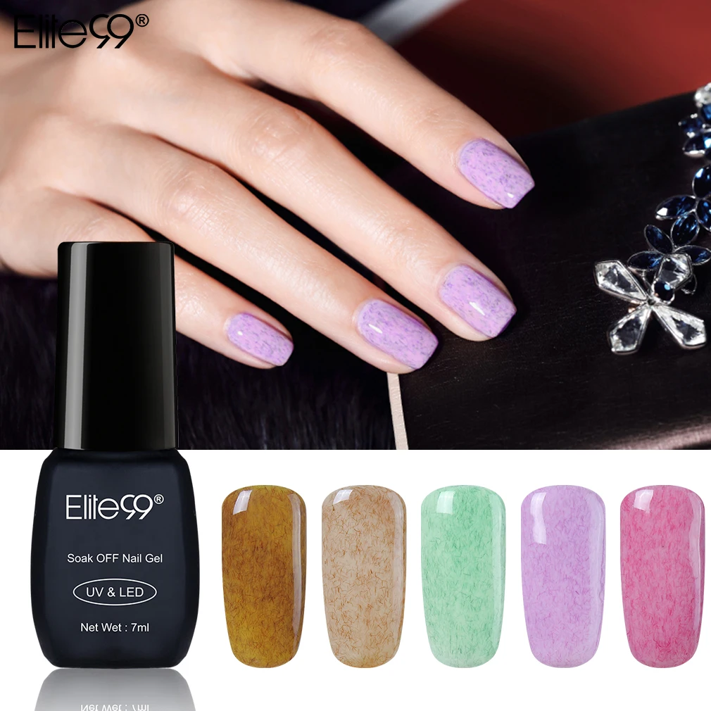 

Elite99 7ML Gel Varnish Colorful Faux Fur Nail Gel Polish Nail Art Soak Off UV LED Gel Nail Manicure Long Lasting Pedicure
