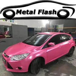 Orino автомобиль-Стайлинг Обёрточная бумага Ping розовый металлик flash металла винил Обёрточная бумага Плёнки автомобиля Средства ухода за