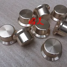 Диаметр 44 мм высокой 25 мм Алюминий регулятор громкости потенциометра аудио Усилители домашние ручка золотой, Серебряный/черный Цвет дополнительно