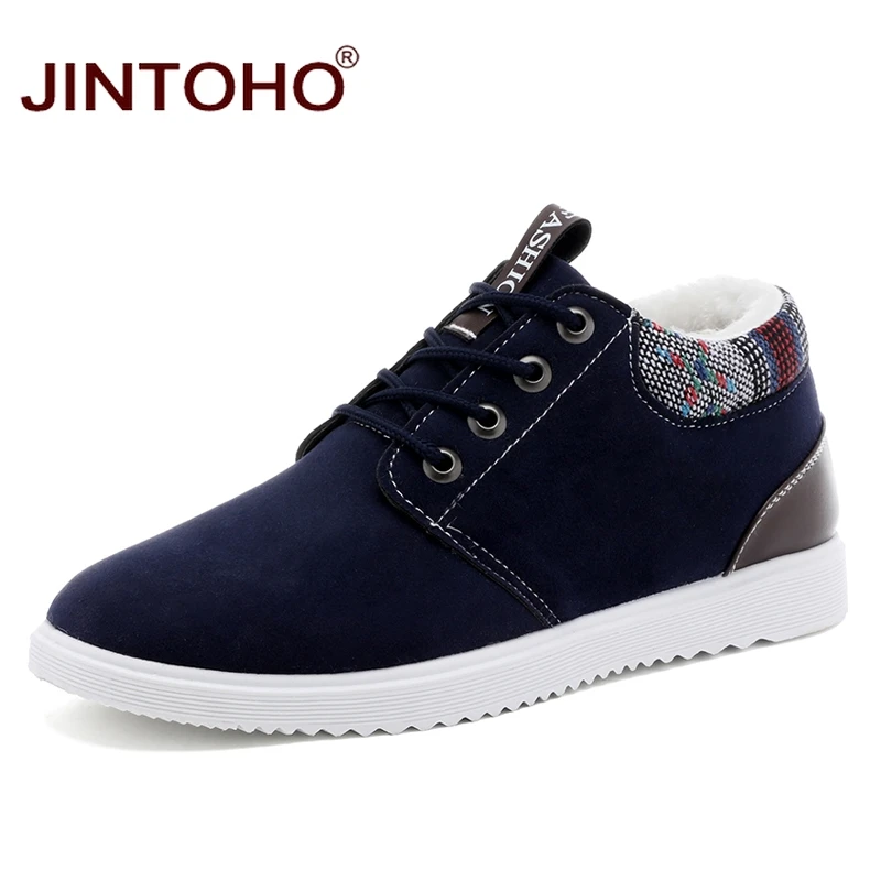

JINTOHO 2018 New Men Warm Winter Shoes Fashion Men Casual Shoes Brand Men Snow Shoes Cheap Mens Winter Sneakers Male Shoes