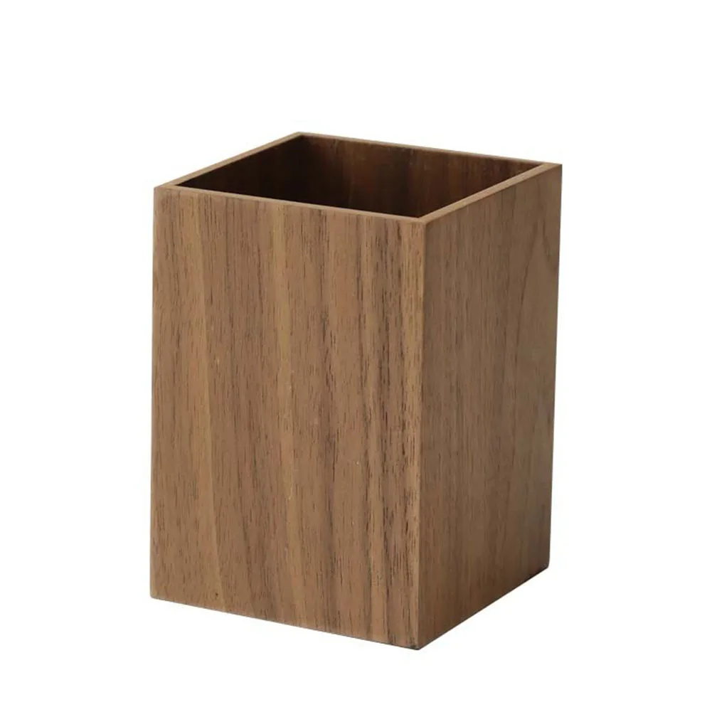 

Pen Holder Antirust Student Gift Desk Organizer Office Accessories Vintage Manual Polishing Eco Friendly Solid Space Saving