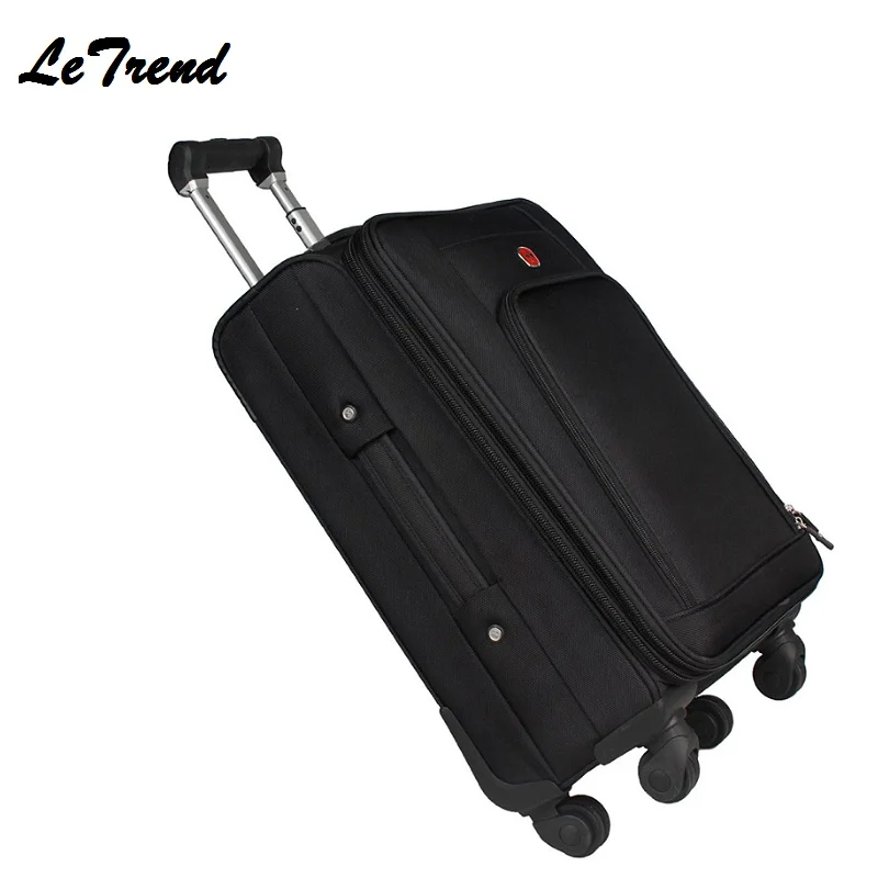 Letrend Business Rolling Luggage Spinner 18 inch Men Multifunction