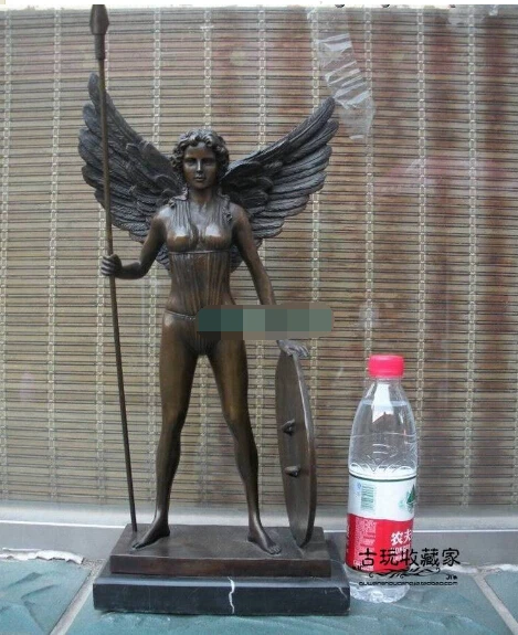 

Continental home decorations ornaments copper statue of the Greek goddess angel like God of War