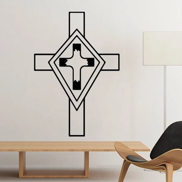Religion Church Holy Christianity Belief Cross Silhouette Removable