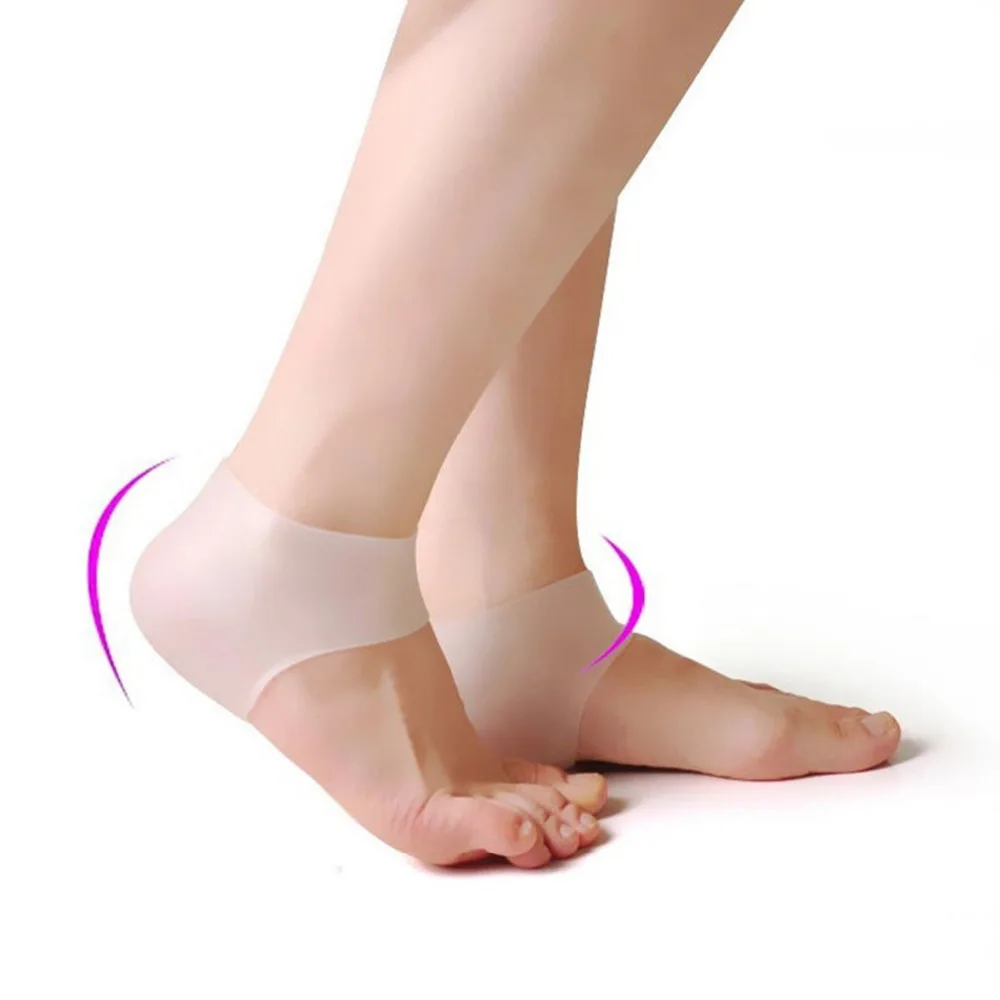 

1Pair Soft Silicone Gel Anti-cracking Feet Brace and Support Foot High Heel Protection Pain Relief Insole Shoe Pad high quality