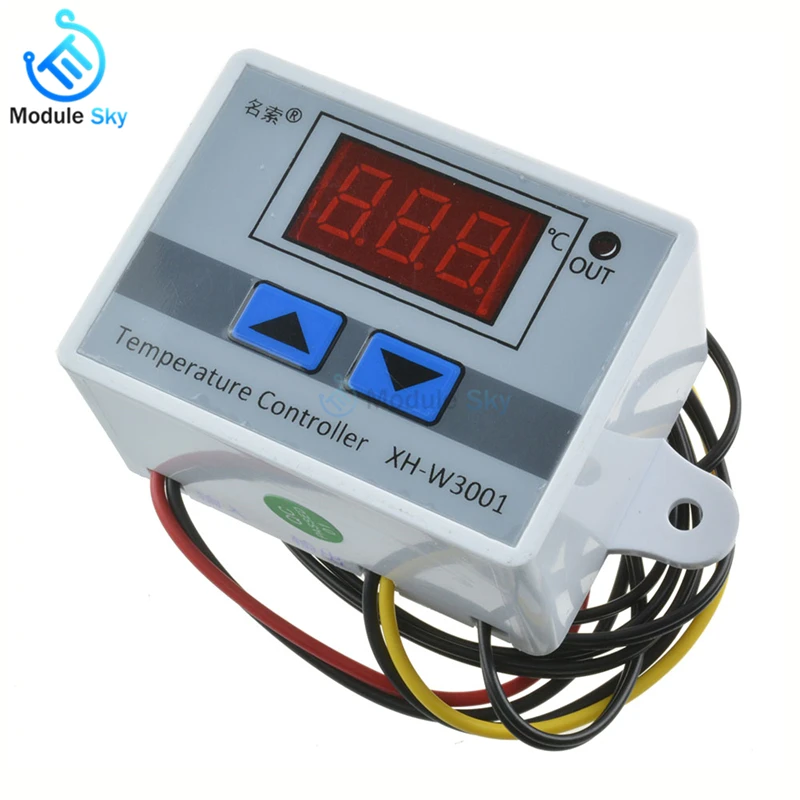 

DC 12V W3001 Thermostat Temperature Controller LED Digital Adjustable Temperature Incubator Controller Switch Probe Sensor