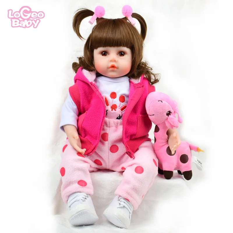 Reborn Baby Doll модная Реалистичная силиконовая Детская кукла 1" Новорожденный ребенок Reborn Dolls bebes reborn Girl Baby рождественские подарки, куклы