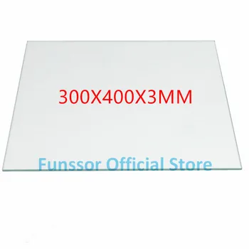 

Funssor 300mm x 400mm Flat Borosilicate Glass Plate / Bed for Flashforge Creator Replicator 3D Printer parts