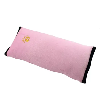 

Car safety belt with cover shoulder soft sleep for children baby pink