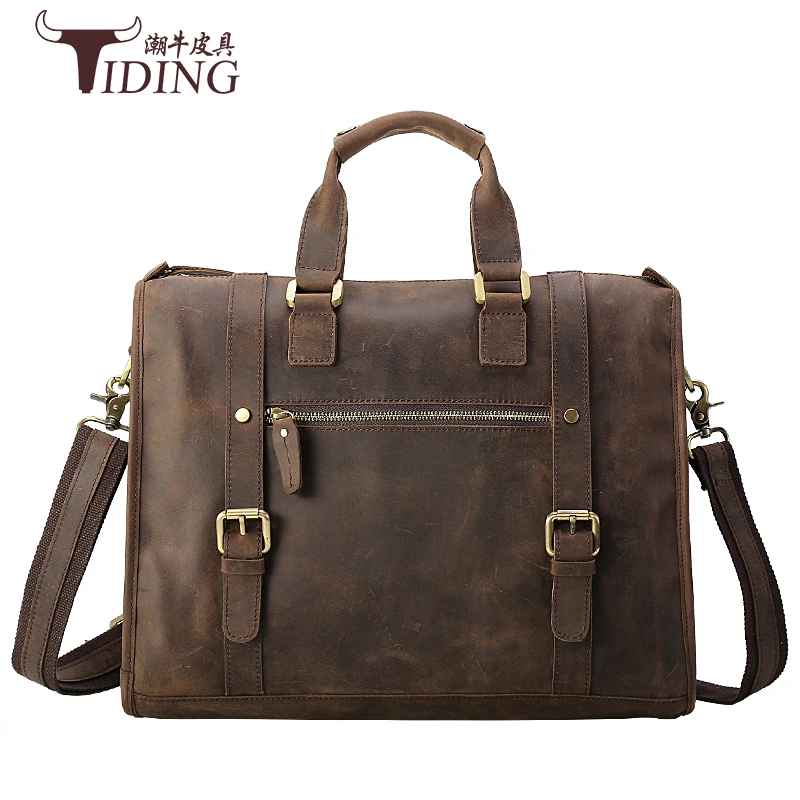 

men handbags cow leather 2017 new fashion brand business dress causal vintage party man handbags genuine leather shoulder bags