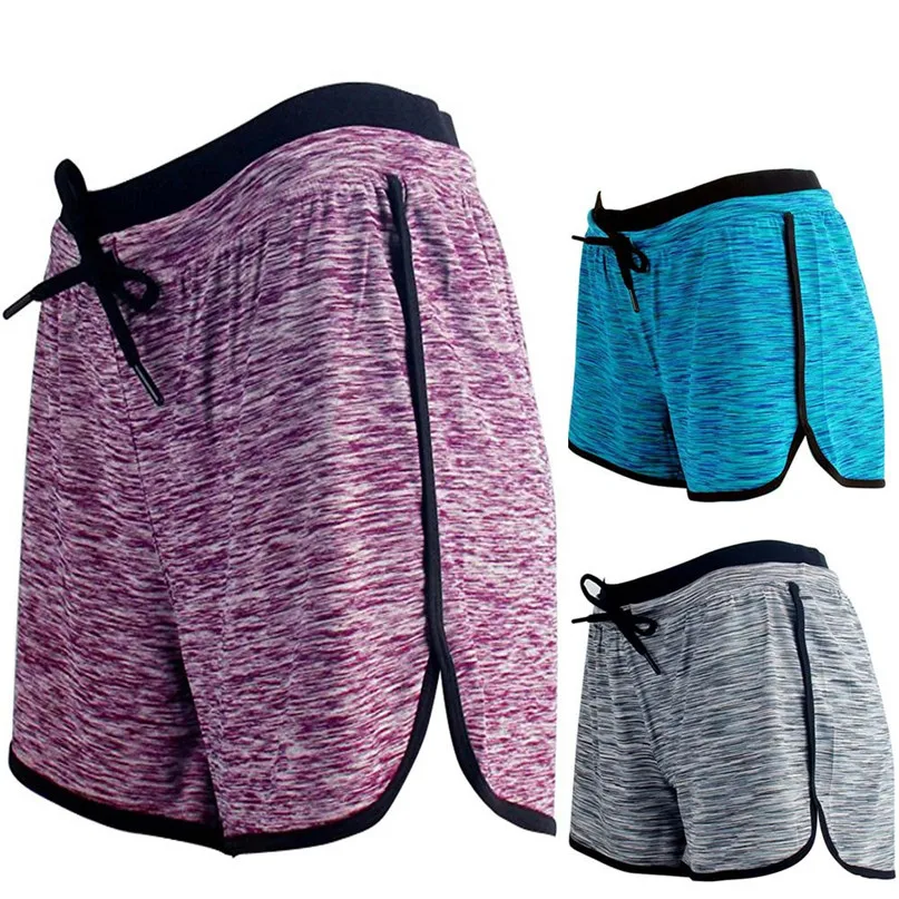 Women Loose Yoga Shorts Running Gym Fitness Shorts Workout Sport Shorts Trousers Pajama Elastic Waistband Short pants #2j09 (11)