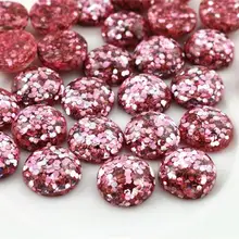 Новая мода 40 шт 12 мм розовый цвет плоской задней смолы кабошоны Камея G5-03