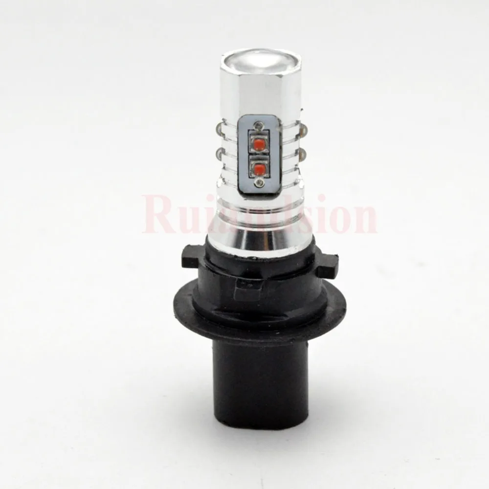 2x50 Вт желтый CANbus PH16W PH24WY светодиодный светильник 12-24 В для Chevrolet Camaro Cadillac SRX Ford aurus GMC Acadia резервные задние фонари