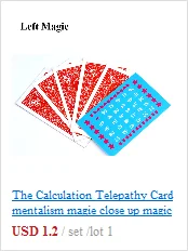 Перспективный Набор карточек-пропущенные Think Telepathy карты трюки карта для профессионального волшебника C2032