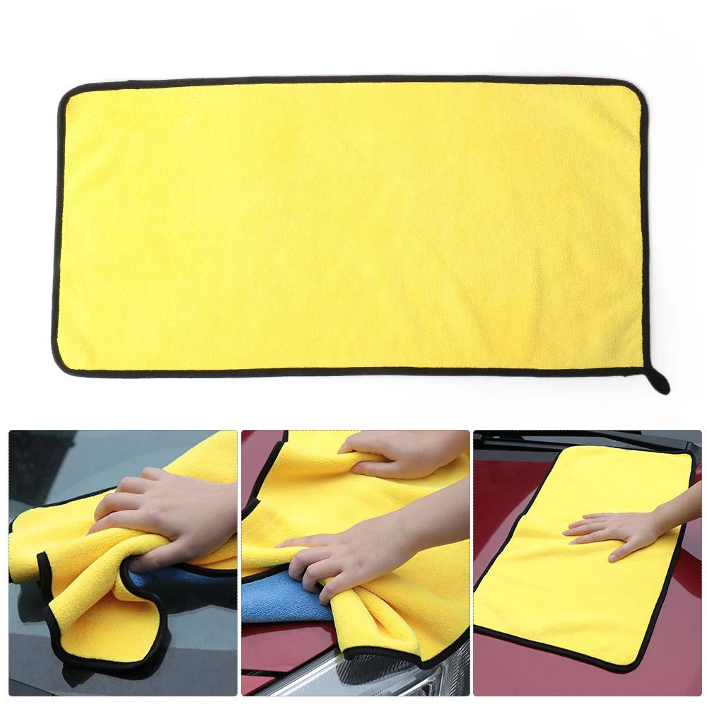 

1PC Microfiber Coral Velvet Absorbent Car Wash Towel Car Care Polishing Thick Plush Drying Cloth Waffle Weave Window Cleaning