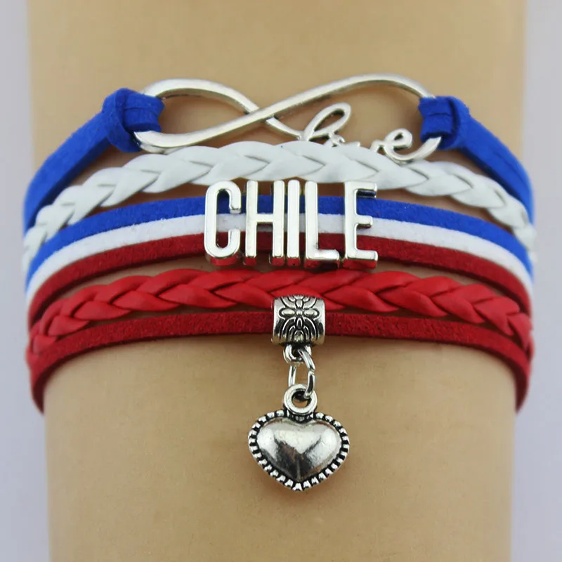 Бесконечность любовь Алжир браслет очарование ручной работы коса Многослойные