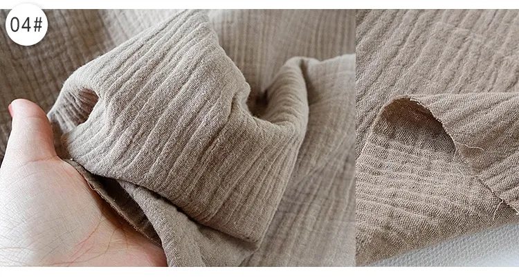 130x50 см Высококачественная мягкая тонкая хлопковая ткань с двойной креповой текстурой, рубашка, платье, нижнее белье, пижама 160 г/м