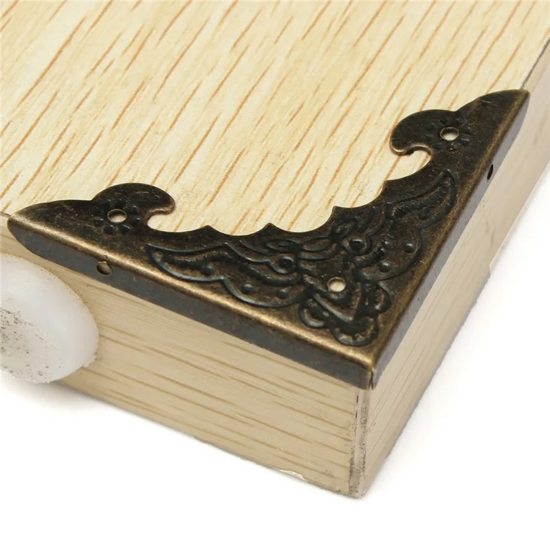 MTGATHER 12pcs Bronze Decorative Antique Brass Jewelry Wine Gift Box Wooden Corner Protector Guard 55x40mm Protect Your Table MTGATHER 12pcs Bronze Decorative Antique Brass Jewelry Wine Gift Box Wooden Corner Protector Guard 55x40mm Protect Your Table