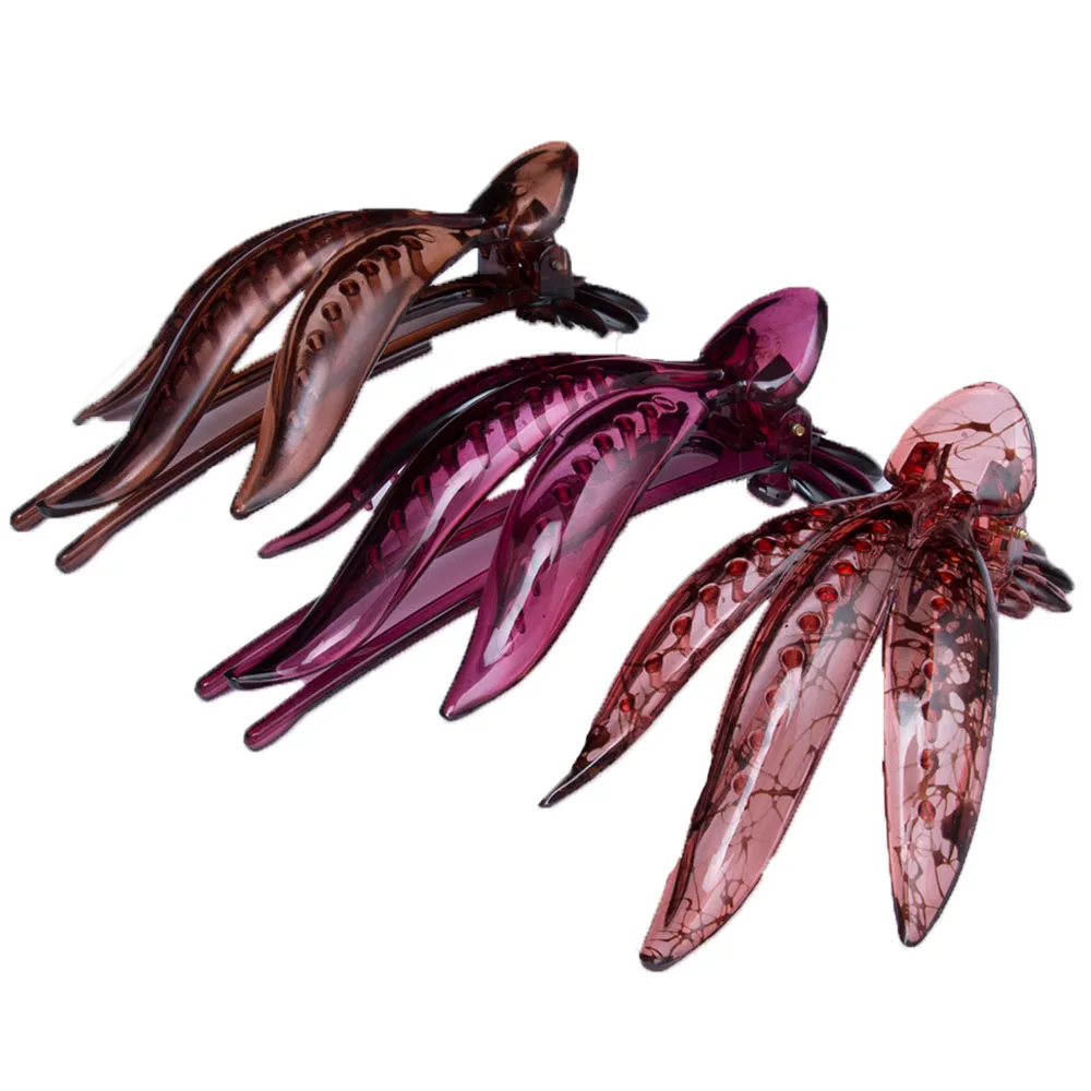 

1pc Women Plastic Hair Claw Hairpins Fancy Trendy Thick Hair Clip Headdress for Women Mother Day Gift Headwear