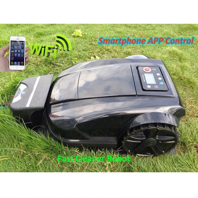 Smartphone WIFI App Gyroscope function Robot Automatic Lawn Mower S520 With Schedule,Range function,Subarea,Language optional Smartphone WIFI App Gyroscope function Robot Automatic Lawn Mower S520 With Schedule,Range function,Subarea,Language optional