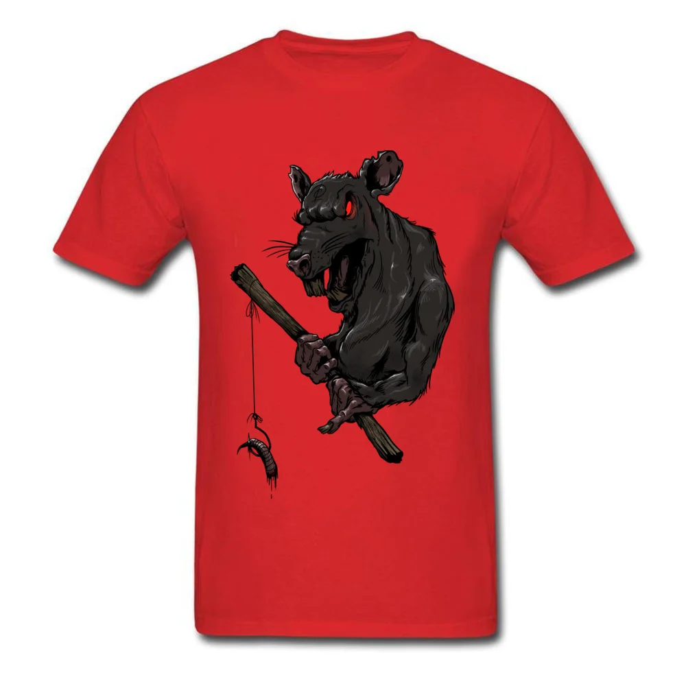 Fisherrat 100% Cotton Tops & Tees for Boys Fitness Tight T Shirts Summer Classic Round Collar Tee-Shirt Short Sleeve Fisherrat red