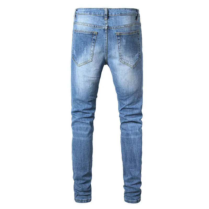 Итальянские стильные модные обтягивающие Стрейчевые повседневные мужские джинсы, новые дизайнерские классические мужские джинсы высокого качества, мужские брюки