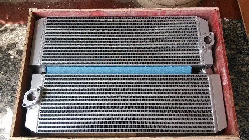 Best Price Free shipping OEM 1613836402(1613 8364 02) silvery aluminum plate fin combined air cooler for GA45 screw air compressor Best Price Free shipping OEM 1613836402(1613 8364 02) silvery aluminum plate fin combined air cooler for GA45 screw air compressor