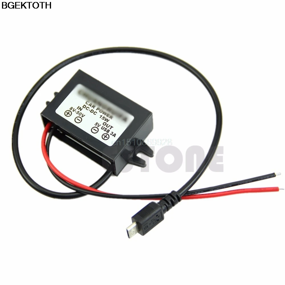 Блок питания конвертер постоянного тока 8-50 В до 5 выход Micro USB 12 В/24 | Обустройство