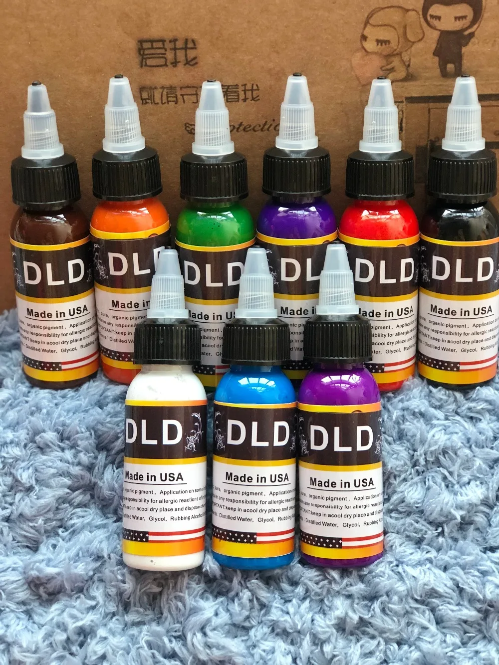 

DLD 9 Colors Professional Tattoo Ink Pigment 30ml/Bottle Permanent Tattoo Inks for Body Tattoo Art Supply