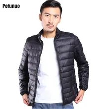 New 2017 Casual Brand White Duck Down Jacket Men Autumn Winter Warm Coat Men’s Ultralight Duck Down Jacket Male Windproof Parka