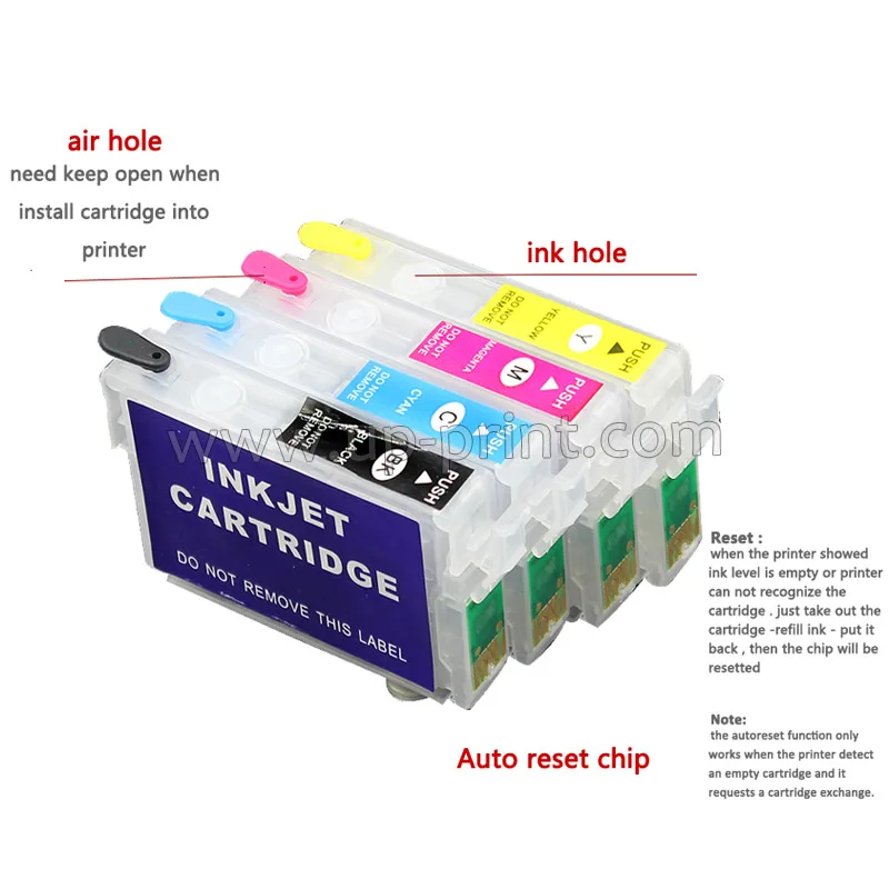 T1811 T1801 многоразовый чернильный картридж для epson