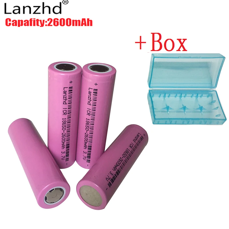 4 шт. литий ионные аккумуляторные батарейки 18650 3 7 в|li ion|battery 1865018650 battery |