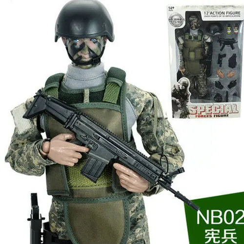 12 "1/6 Armee Polizei Soldat NB02A Action Figure Modell Kinder Spielzeug 