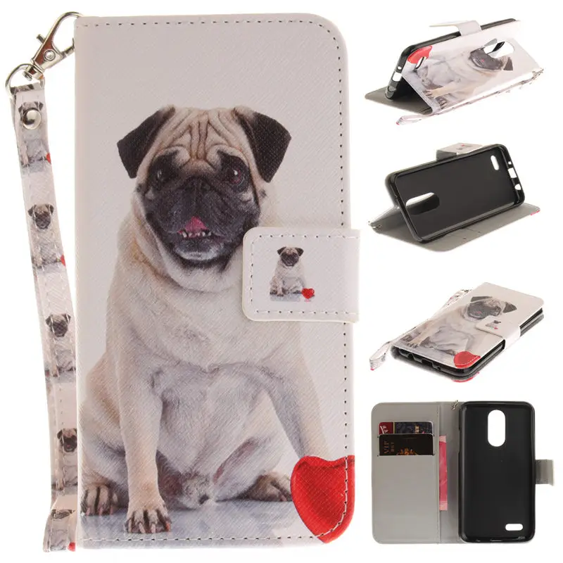 For LG K4 2017 Case LG K4 2017 Cover Flip PU Leather Silicone Case For LG K4 2017 Version M160 K 4 Phone Case Protective Bag (9)