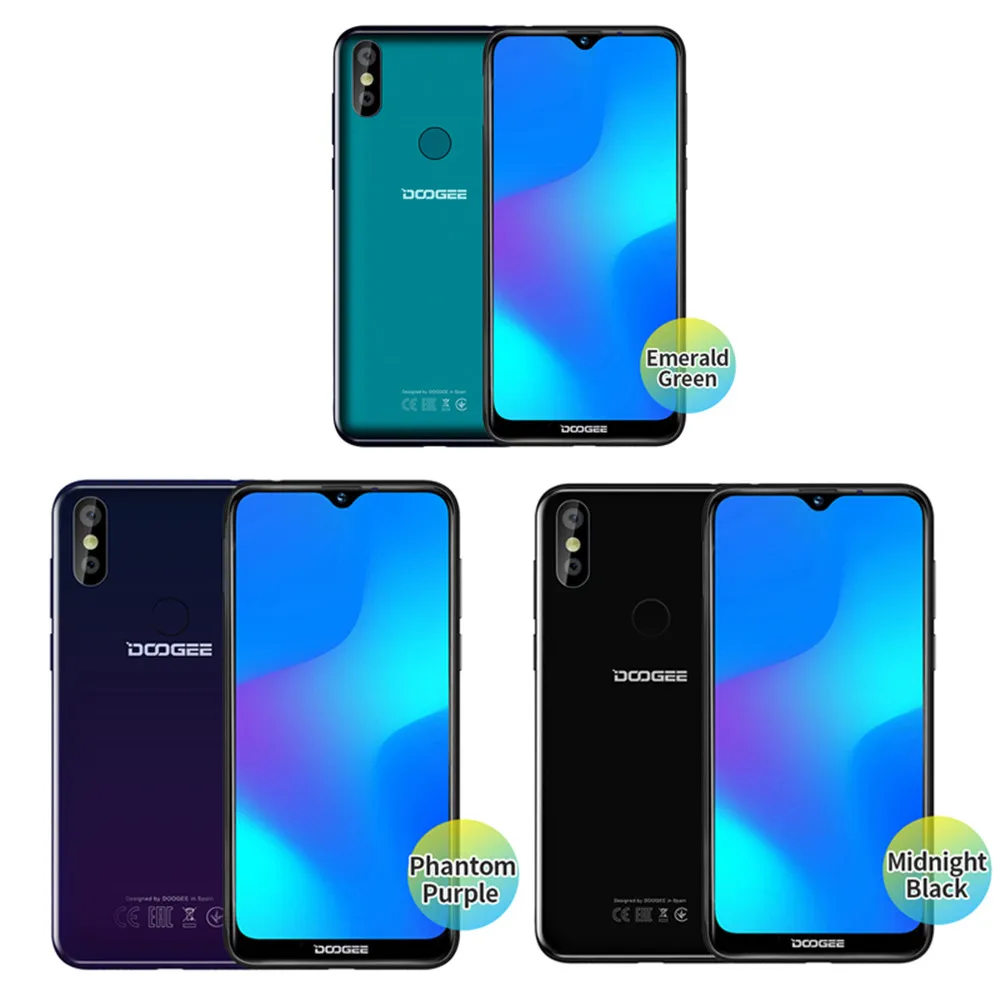 Original Doogee Y8 Android 9.0 Waterdrop Screen