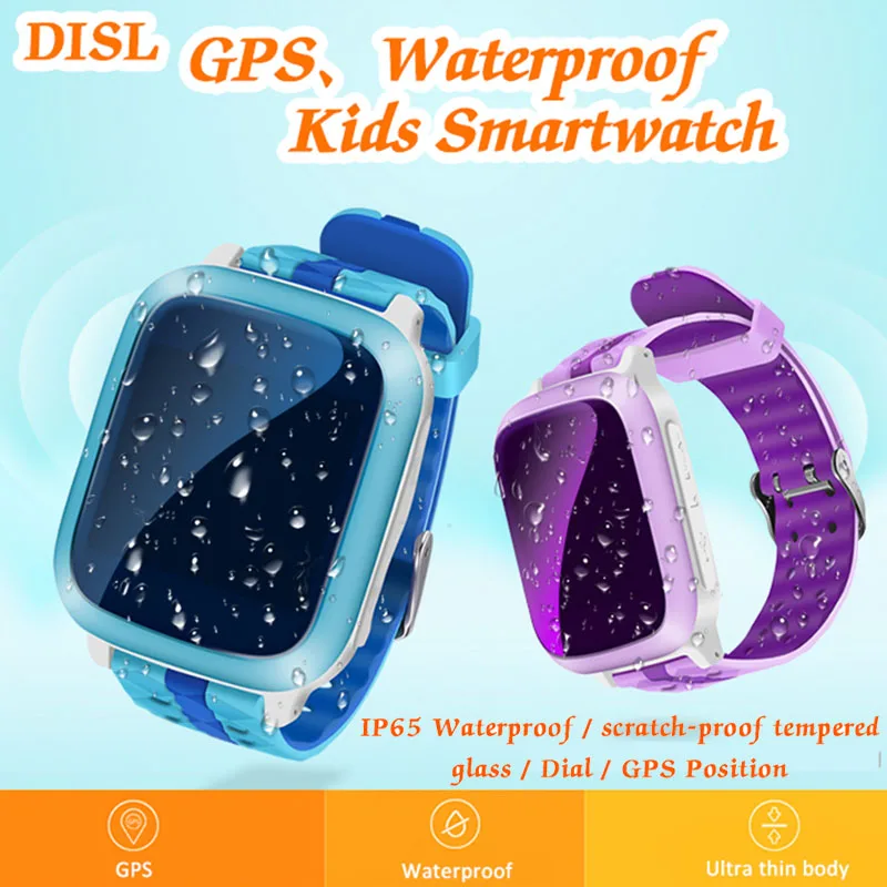 Детские Смарт-часы с сенсорным экраном кнопкой SOS функцией вызова GPS для детей