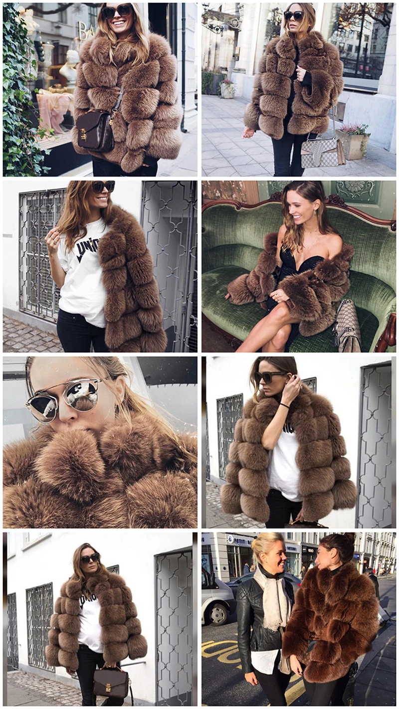 Брендовые Модные женские пальто из искусственного меха, зимние толстые теплые куртки, лохматый ворсистый Лисий мех, верхняя одежда для женщин