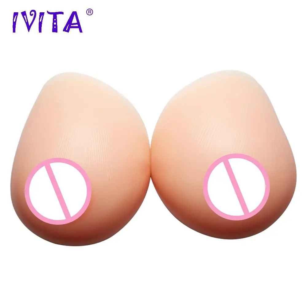 

IVITA 1200g Fake Artificial Silicone Breast Forms Boobs For Crossdresser Enhancer Prosthesis Mastectomy Realistic Breasts
